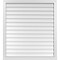Ekena Millwork Vertical Surface Mount PVC Gable Vent w/ 2"W x 2"H , Brickmould Sill Frame, 38"W x 42"H GVPVE38X4203SN - alternate 1